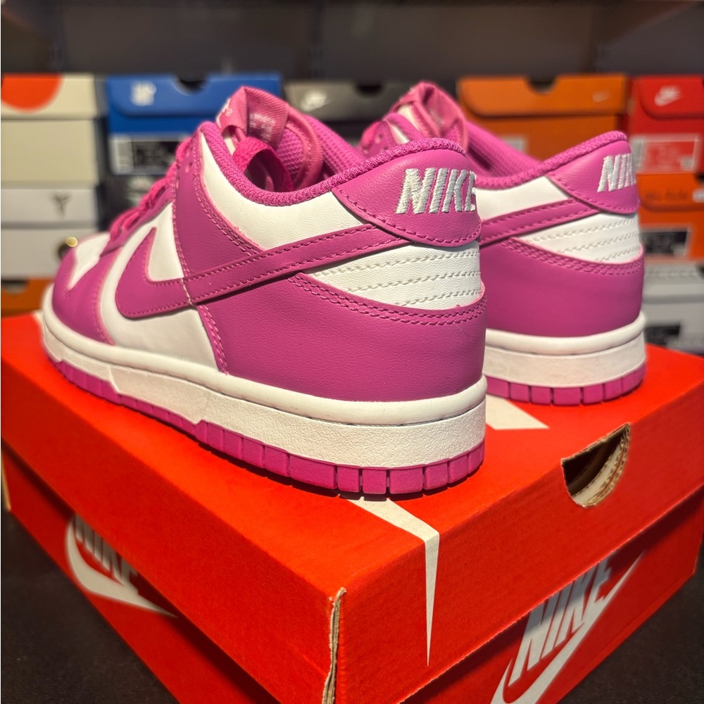Nike Kids Pink and White Sneakers - Picture 5 of 10